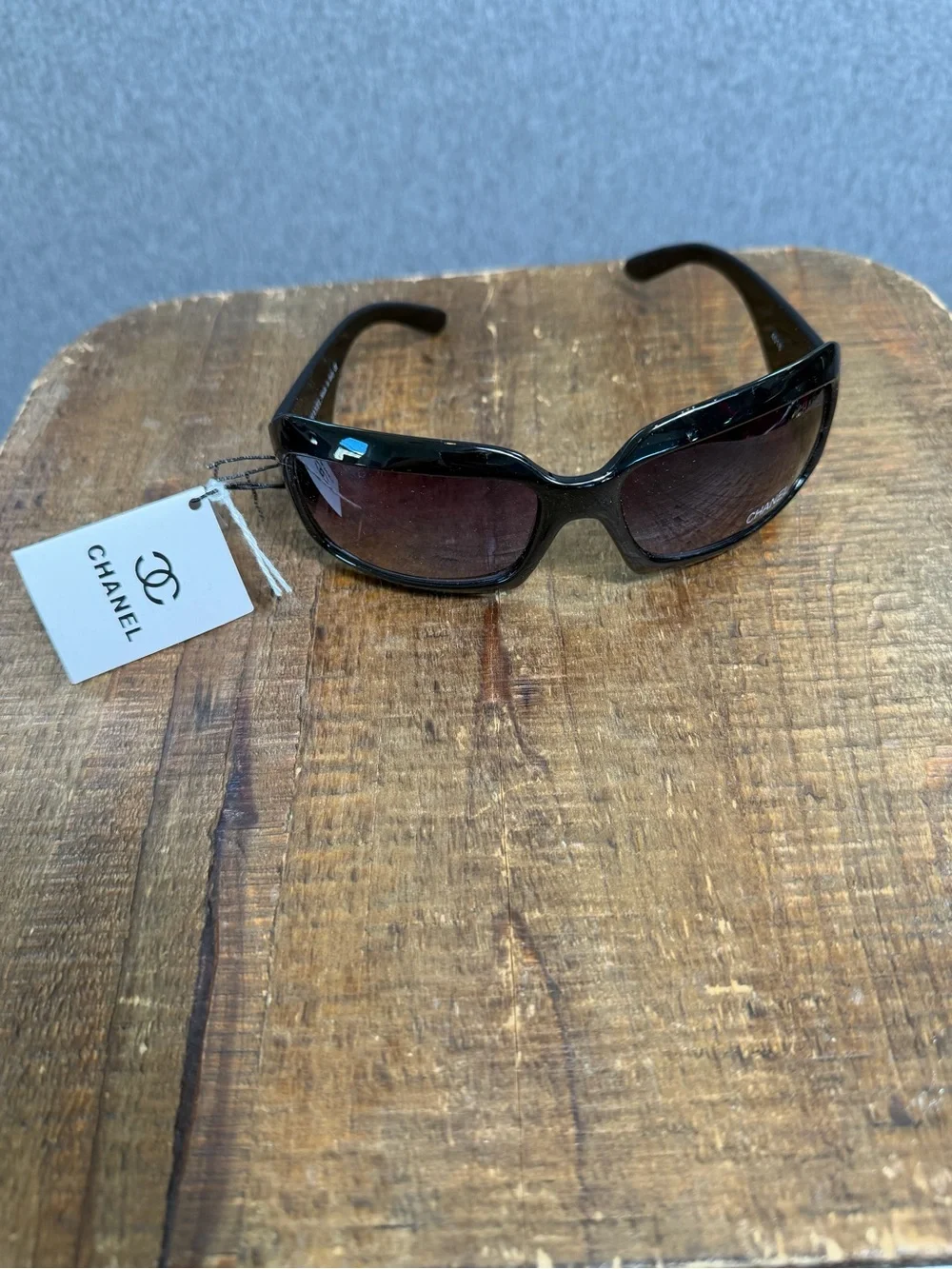 NWT Chanel Black Gradient Lens Women's Sunglasses